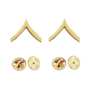 Smith & Warren Army Private Gold Collar Pin